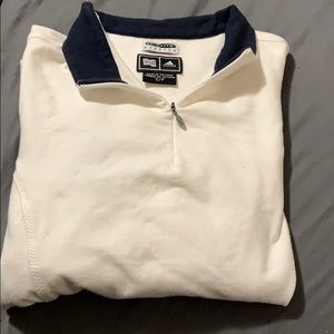 White adidas pull over